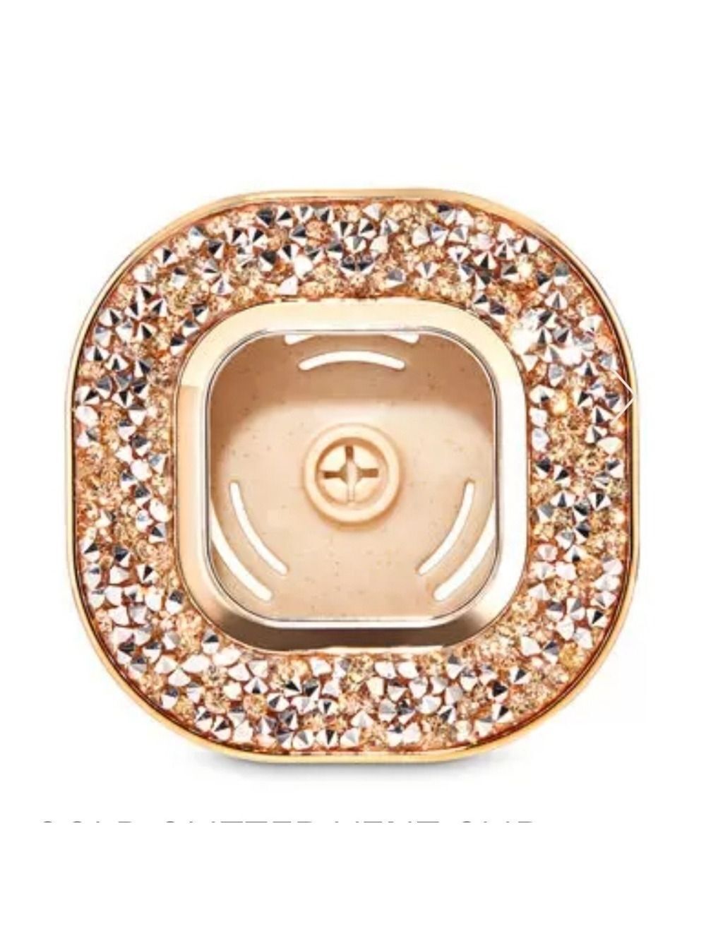 GOLD GLITTER VENT CLIP CAR FRAGRANCE HOLDER